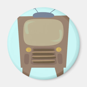 Imán vintage TV del estilo de los años 50