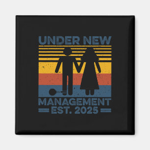 Imán Vintage Under New Management Est 2025 Boda Groo
