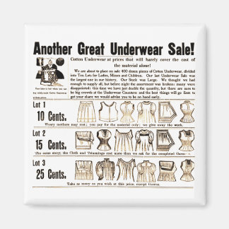 Imán Vintage Underwear Sale Magnet