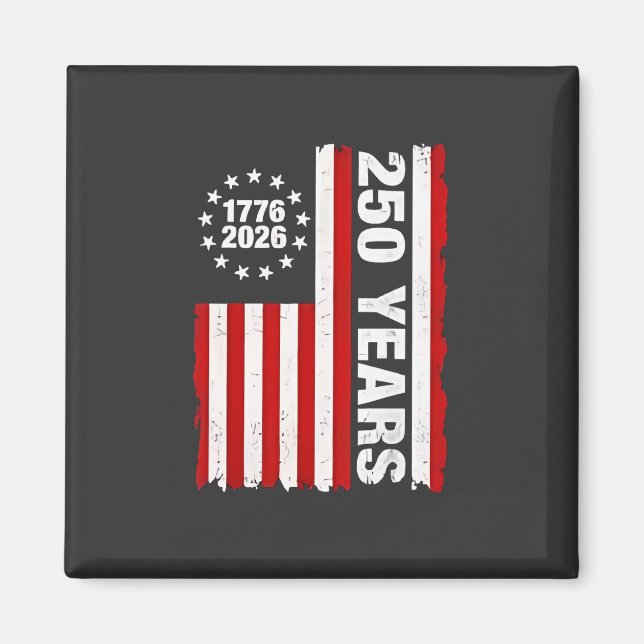 Imán Vintage USA Semiquincentenario 250 Aniversario (Frente)