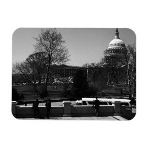 Imán Vintage USA Washington The Capitol street