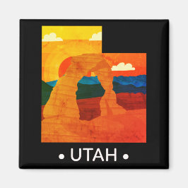Imán Vintage Utah State Magnet