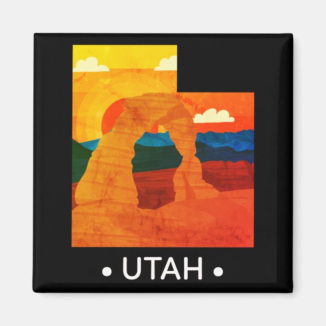 Imán Vintage Utah State Magnet (Frente)