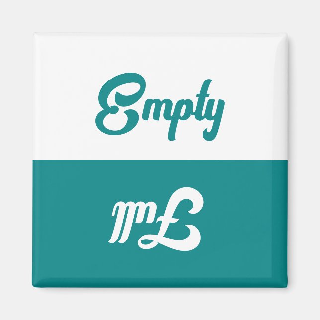 Imán Vintage Vacío o lavavajillas completo (Frente)