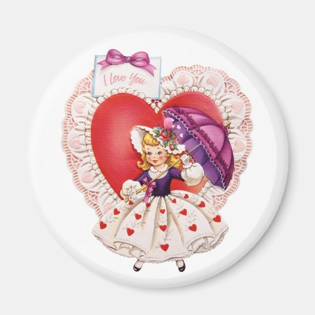 Imán Vintage Valentine (Frente)