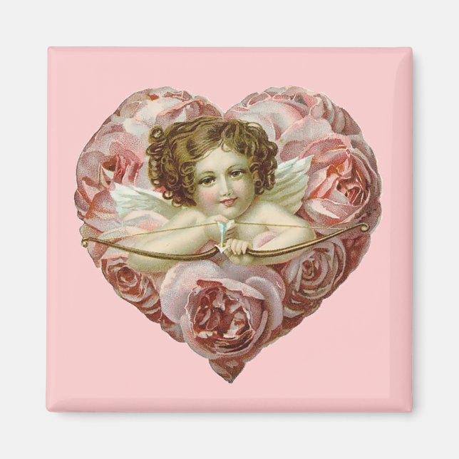 Imán Vintage Valentine Heart (Frente)
