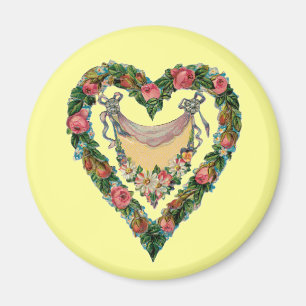 Imán Vintage Valentine Heart