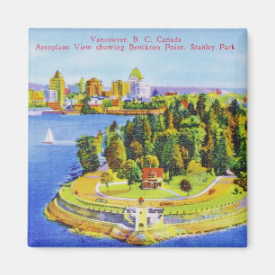Imán Vintage Vancouver Island Magnet