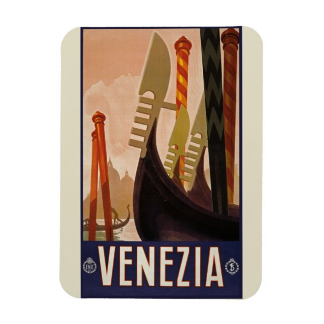 Imán Vintage Venezia Poster - Italia (Vertical)