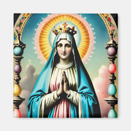 Imán Vintage Virgin Mary Magnet, católica