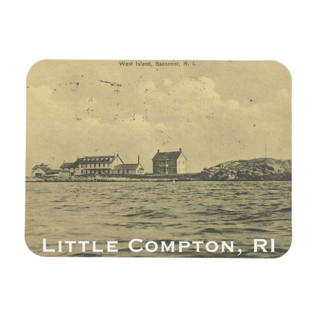 Imán Vintage West Island, Sakonnet - Little Compton, RI (Horizontal)