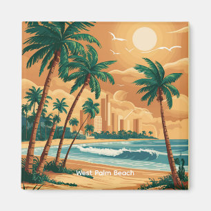 Imán Vintage West Palm Beach, Florida