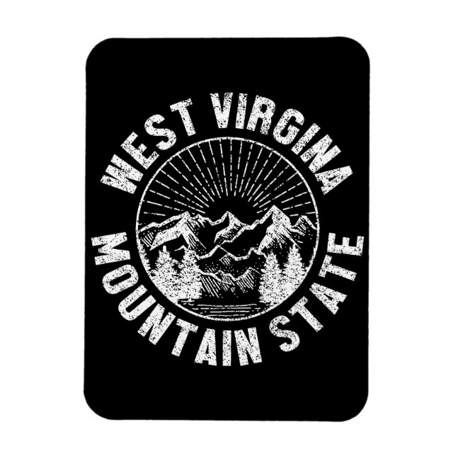 Imán Vintage West Virginia (Vertical)