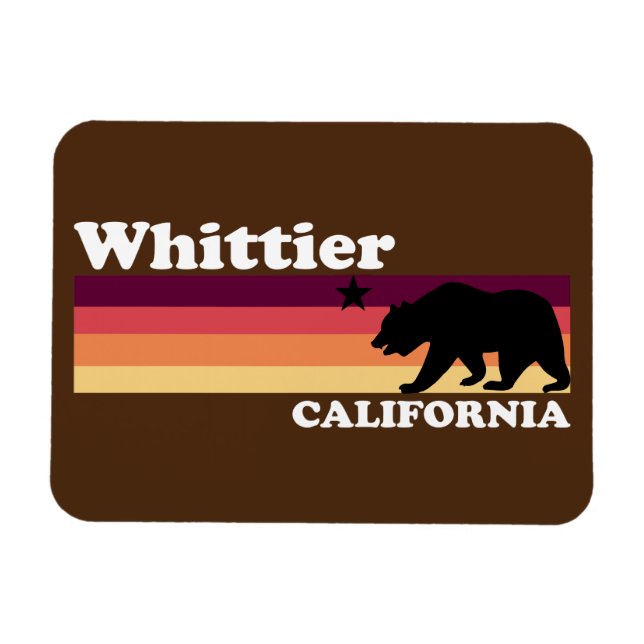 Imán Vintage Whittier California (Horizontal)