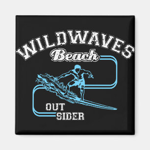 Imán Vintage Wild Waves Beach Outsiders Surf