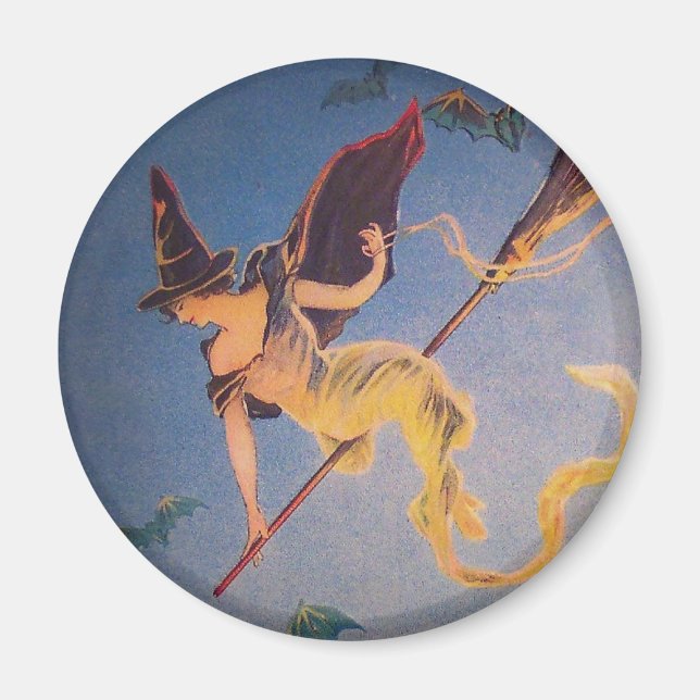Imán Vintage Witch Magnet (Frente)