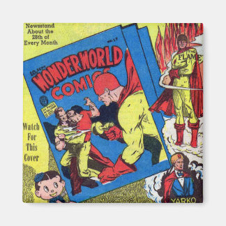 Imán Vintage Wonderworld Comics, El Superhéroe de la ll