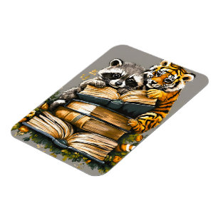 Imán Vintage Woodland Book Club