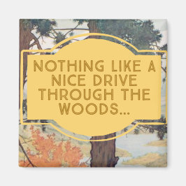 Imán Vintage Woodland Magnet