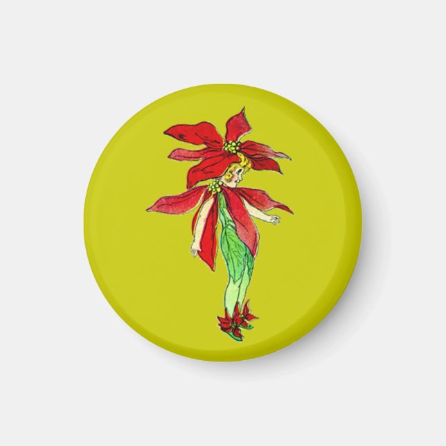 Imán Vintage Xmas Pixies (Frente)