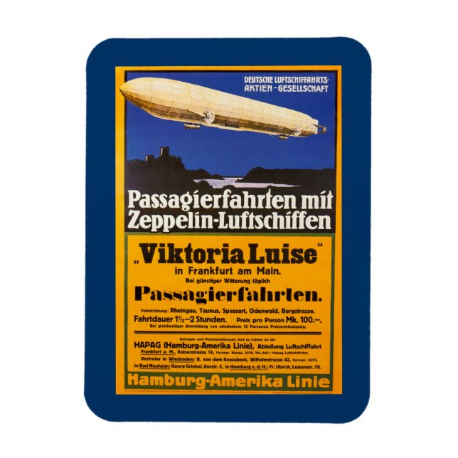 Imán Vintage Zeppelin Viktoria Luise (Vertical)