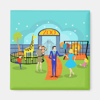 Vintage Zoo Magnet