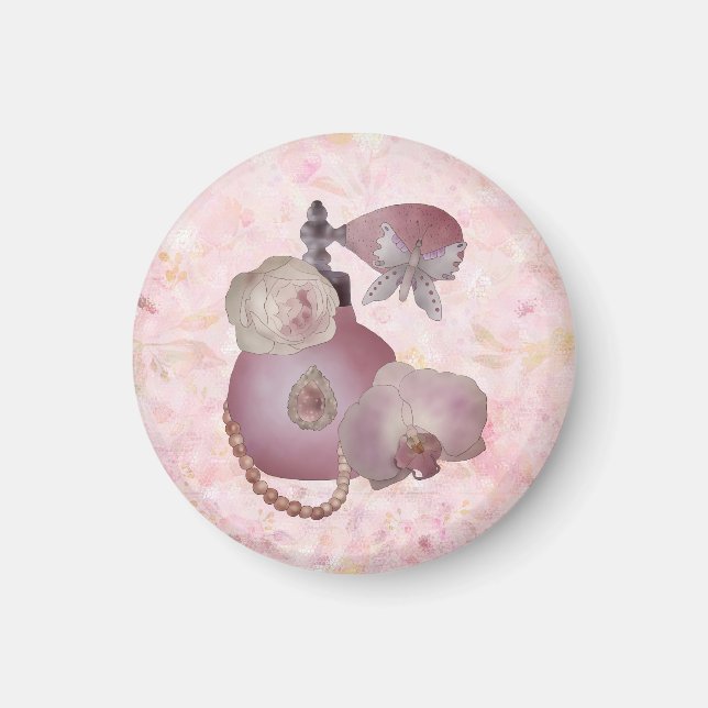 Imán Vintager Parfüm-Button (Frente)