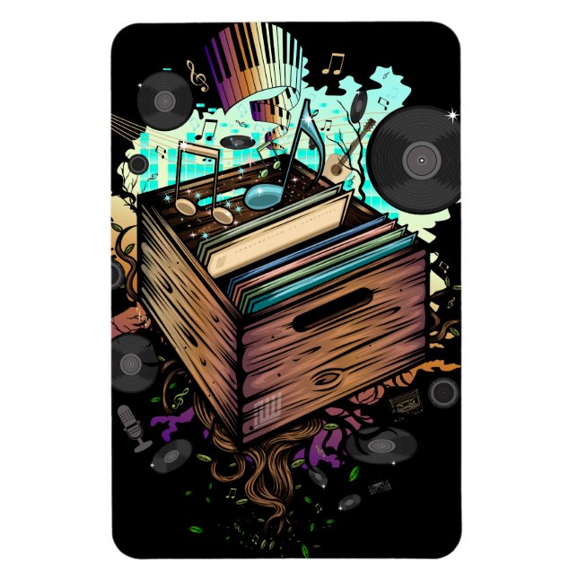 Imán Vinyl Crate Music (Vertical)