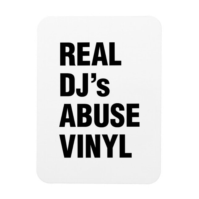 IMÁN VINYL DE ABUSO DE DJ REAL (Vertical)