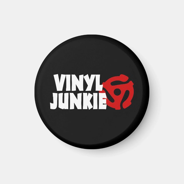 Imán Vinyl Junkie (Frente)