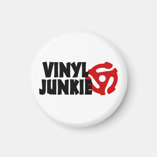 Imán Vinyl Junkie (Frente)