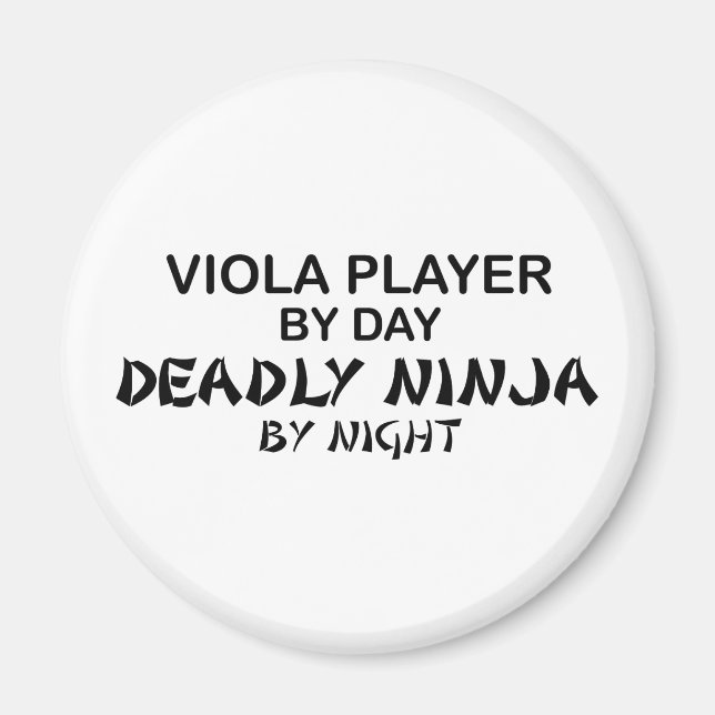 Imán Viola Morly Ninja por la noche (Frente)