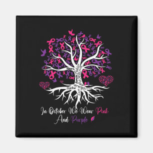 Imán Violencia Cáncer de Mama Sensibilización Mono Árbo