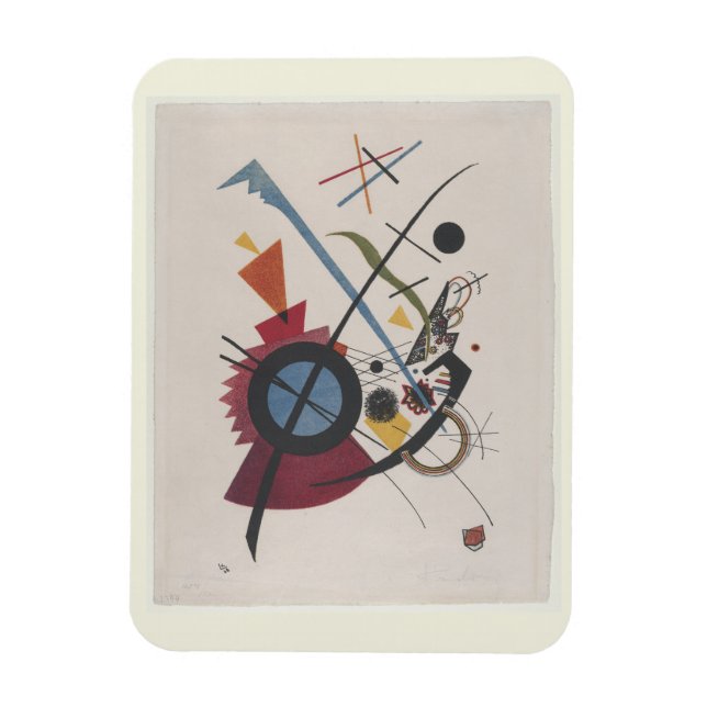 Imán Violeta (1923) de Wassily Kandinsky, arte moderno (Vertical)