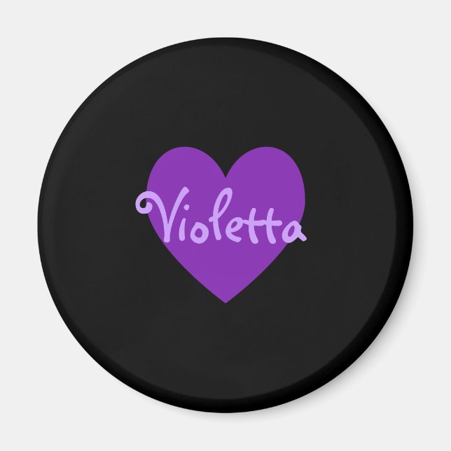 Imán Violetta en morado (Frente)