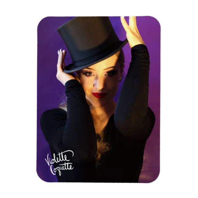 Imán Violette Coquette "Top Hat" / 2 (Vertical)