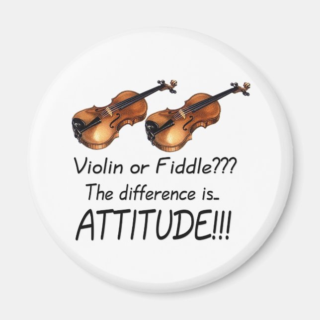 Imán ¿Violin o Fiddle? (Frente)