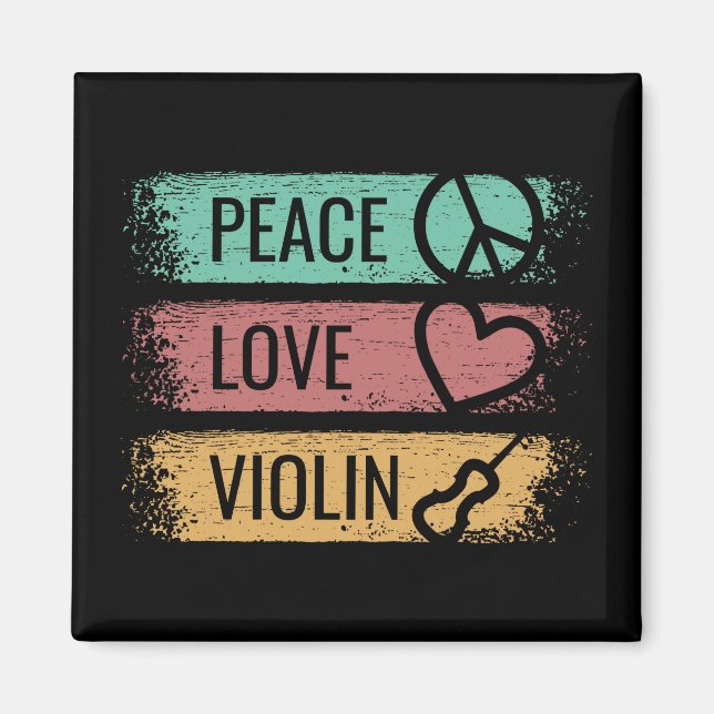 Imán Violin Violinist Fiddle (Frente)