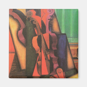 Imán Violín y Guitarra de Juan Gris, Arte Cubista Vinta