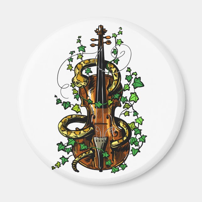 Imán Violín y serpiente (Frente)