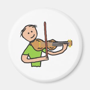 Imán Violinista jugando violín