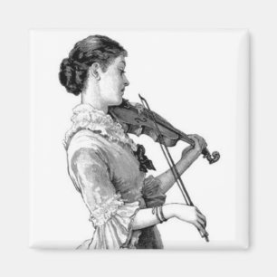 Imán Violinista Vintage