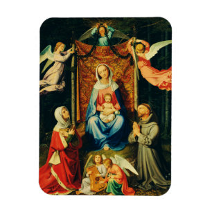Imán Virgen con Niño, Sta. Adelheid y San Francisco