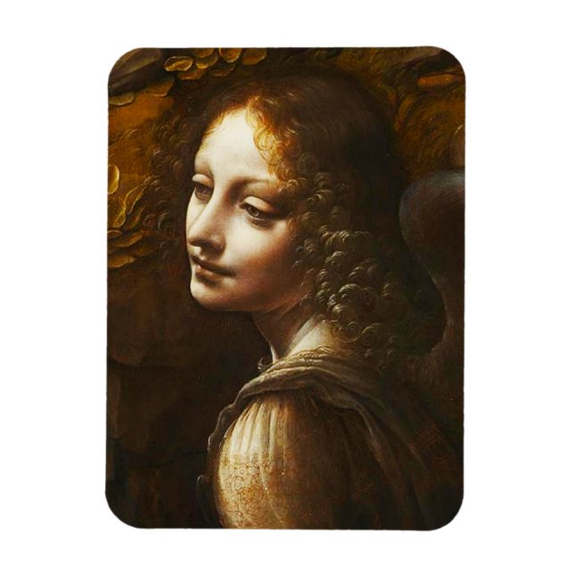 Imán Virgen Da Vinci del Ángel de las Rocas (Vertical)