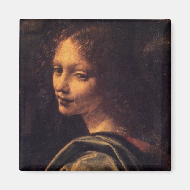 Imán Virgen de las Rocas - Ángel (Frente)