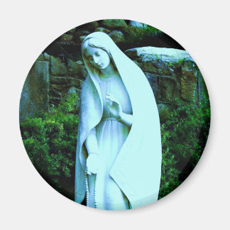 Imán Virgen María Azul Alterada