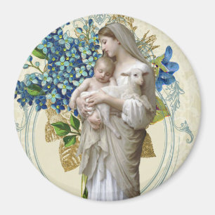Imán Virgen María bendecido católico religioso Jesús
