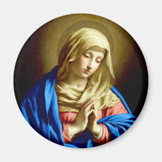 Imán Virgen María en la oración