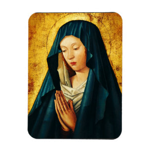 Imán Virgen María Hodegetria Arte de Icono Católico Biz