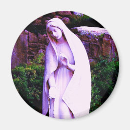 Imán Virgen María Púrpura Alterada